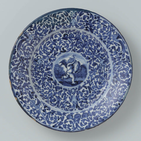 Dish of faience, anonymous, 1655 - 1670 Canvas Print