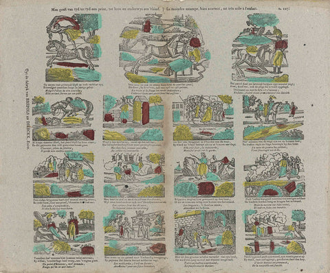 From time to time a print is given, for wages and education to a child / La moins estampe, bien souvent, est très utile à l&#39;enfant, Brepols & Dierckx son, 1833 - 1911 Canvas Print