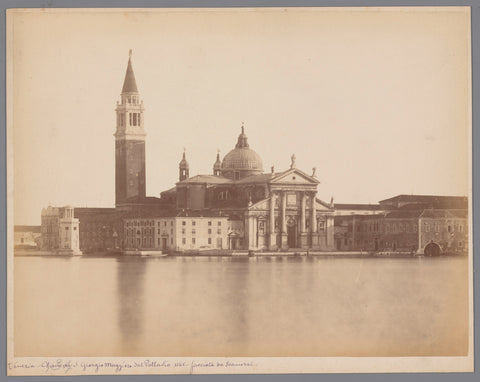 View of the San Giorgio Maggiore in Venice, anonymous, 1851 - 1900 Canvas Print