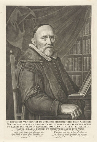 Portrait of George Goethals, Reinier van Persijn, 1667 Canvas Print