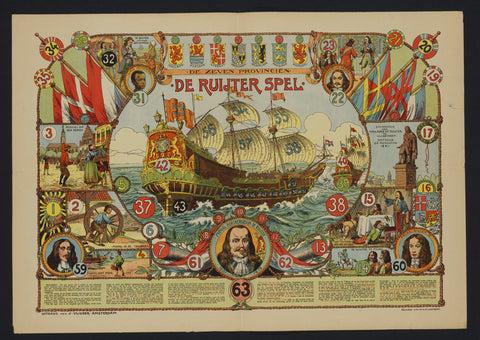 De Ruijter Spel, J.A. Lun & Co, 1907 Canvas Print