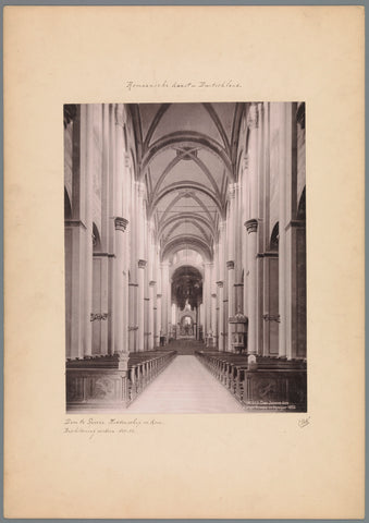 Interieur van de Dom van Speyer, met zicht op het koor, anonymous, 1892 Canvas Print