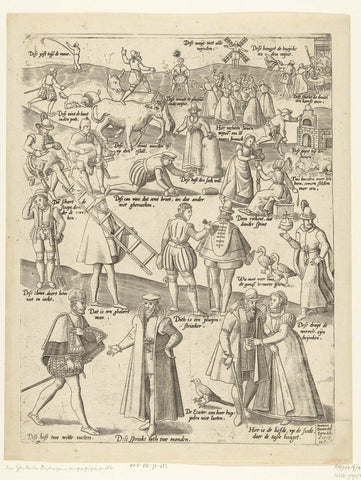 De Blauwe Huyck (blad 4), Joannes van Doetechum (I), 1577 Canvas Print