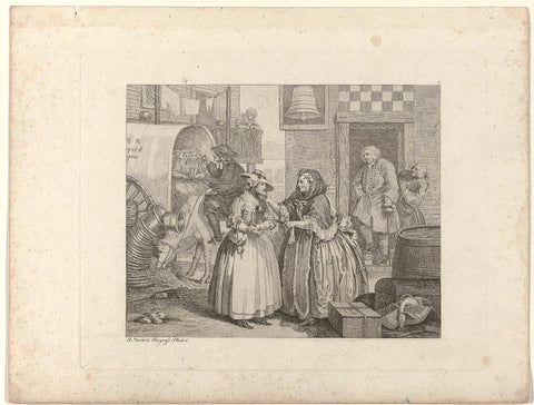 The Harlott's Progress Plate 1, William Hogarth, 1732 Canvas Print