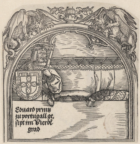 Prince Eduard of Portugal, Albrecht Dürer (workshop or), 1515 Canvas Print