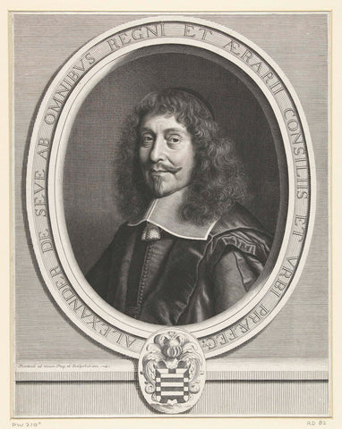 Portret van Alexandre de Sève, Robert Nanteuil, 1662 Canvas Print