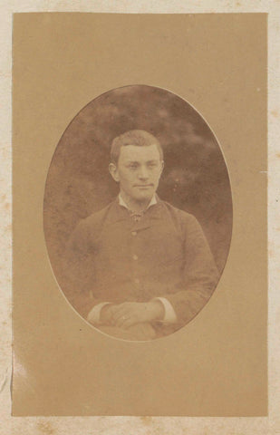 Portrait of a Frenchman, from the front, anonymous, c. 1883 - 1886 Canvas Print