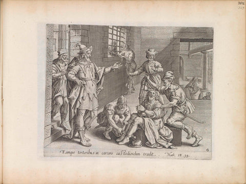 Ruthless slave taken to prison, anonymous, 1643 Canvas Print