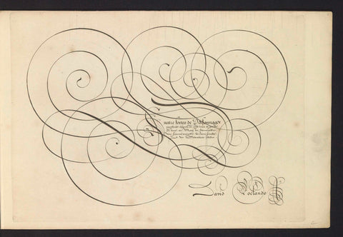 Writing example: Quatre sortes de Personnages (...), Simon Frisius, 1616-1617 Canvas Print