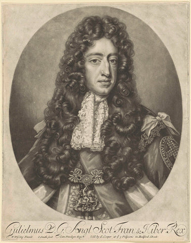 Portrait of William III, Prince of Orange, John Smith (printmaker/ publisher), 1688 - c. 1725 Canvas Print