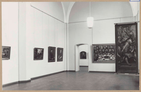 Room with five paintings and a wing of an altarpiece on the right, 1961 Canvas Print