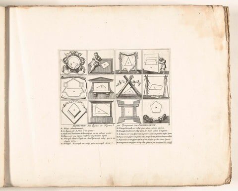 First plate with figures in fortification, c. 1702, anonymous, 1702 - 1703 Canvas Print