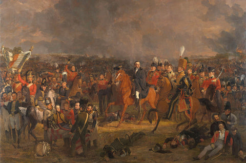 The Battle of Waterloo, Jan Willem Pieneman, 1824 Canvas Print