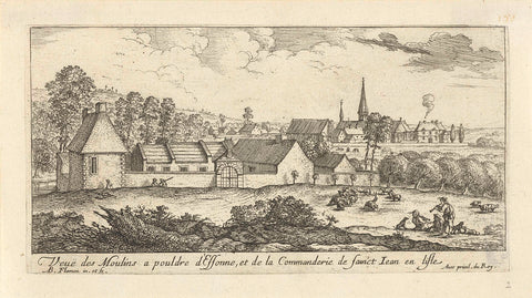 Watermill near Essonne, Albert Flamen, 1648 - 1692 Canvas Print