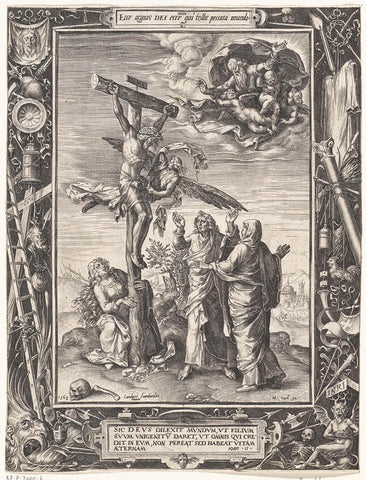 Crucifixion, anonymous, 1563 Canvas Print