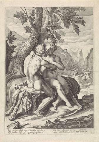 Hercules in Deïanira, Jacob Matham, 1590 - c. 1640 Canvas Print