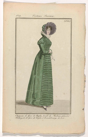 Journal des Dames et des Modes: Ladies’ Fashion, anonymous, 1819 Canvas Print