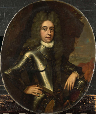 Portrait of Harmen Lijnslager (1664-1704), Jan van Haensbergen, 1699 Canvas Print