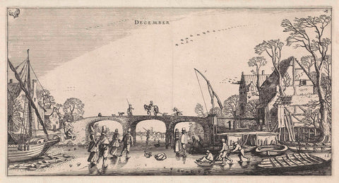 December, Jan van de Velde (II), 1616 Canvas Print