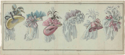 Magasin des Modes Nouvelles Françaises et Anglaises, 20 July 1787, 25th notebook, 2nd year, Pl. unique, A.B. Duhamel, 1787 Canvas Print