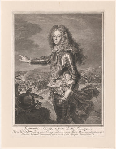 Portret van hertog Lodewijk van Bourgondië, Suzanne Silvestre, 1704 - 1738 Canvas Print