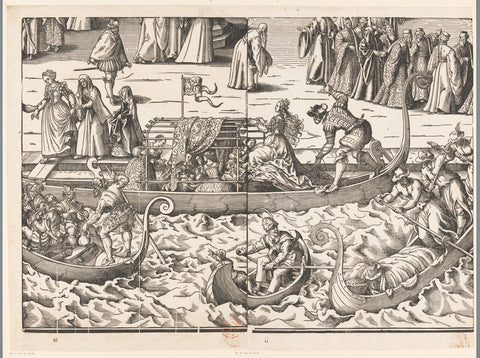 Feast of the Sensa (twaalfde gedeelte), Jost Amman, 1679 Canvas Print