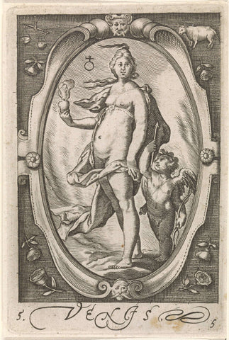 Venus, Jacob Matham, 1717 - 1732 Canvas Print