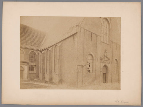 Westerkerk te Harlingen, kort voor de afbraak in 1896, anoniem (Monumentenzorg) (attributed to), A.J.M. Mulder (possibly), 1896 Canvas Print