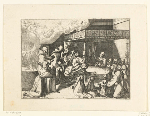 The death of Margaret of Austria, Jacques Callot, 1612 Canvas Print