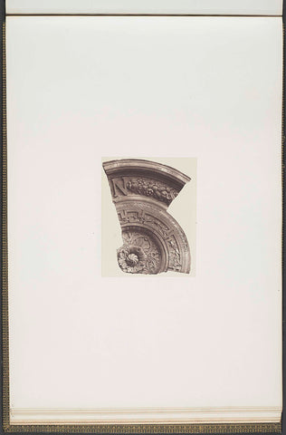 Plaster models for a vault decoration of the Palais du Louvre by Victor Corbel, Édouard Denis Baldus, c. 1855 - c. 1857 Canvas Print