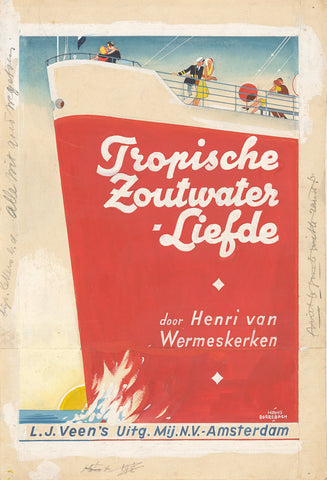 Band design for: Henri van Wermeskerken, Tropical saltwater love, 1932, Hans Borrebach, in or before 1932 Canvas Print