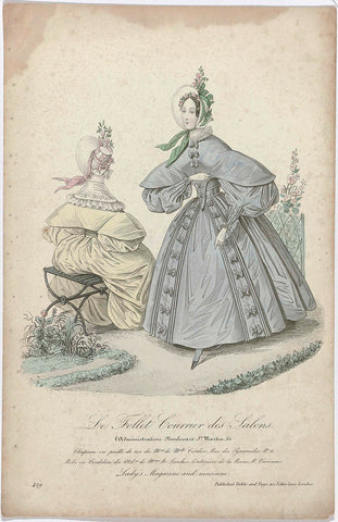 Le Follet Courrier des Salons, 1835, No. 429: Chapeau en paille de riz (...), anonymous, 1835 Canvas Print