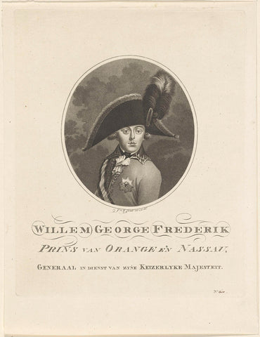 Portrait of Frederick, Prince of Orange-Nassau, anonymous, 1790 - 1831 Canvas Print