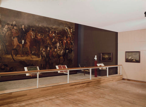 Room 110 with The Battle of Waterloo by Jan Willem Pieneman and other paintings, c. 1990 - c. 2003 Canvas Print