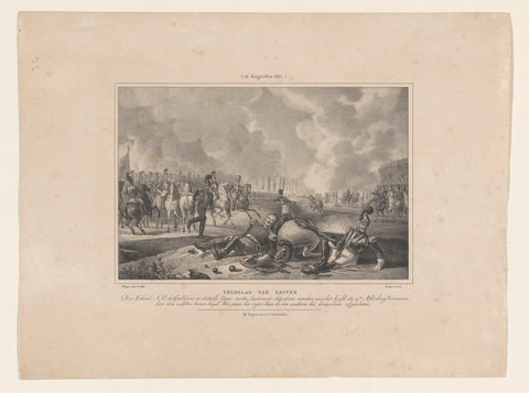 Battle of Leuven, Johannes Steyn, 1831 Canvas Print