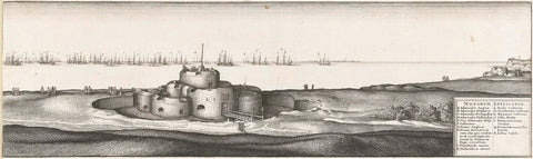 The Spanish, English and Dutch fleets for Deal (right half), 1639, Wenceslaus Hollar, 1640 Canvas Print