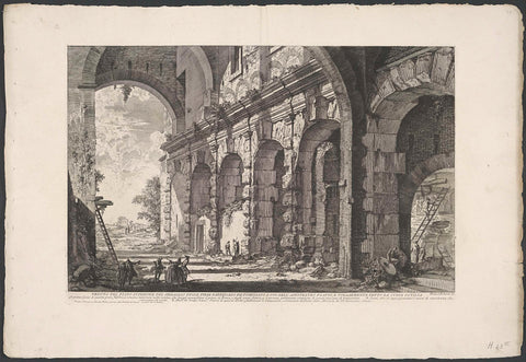 Foundation of the Santi Giovanni e Paolo in Rome, Giovanni Battista Piranesi, 1748 - 1778 Canvas Print