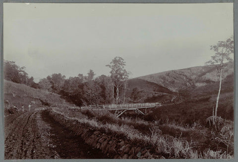 Bridge over the Woih ni Koelos, anonymous, 1903 - 1913 Canvas Print