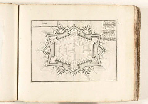 Map of Phalsbourg, ca. 1702, anonymous, 1702 - 1703 Canvas Print