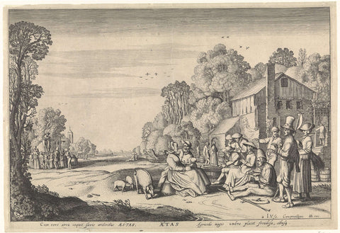 Summer (Aestas), Jan van de Velde (II), 1617 Canvas Print