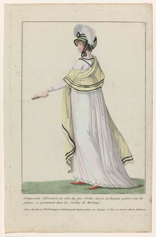 Collection devoted to the fashions of men and women, 1783-1813, No. 134 : L'Imposante Cléricourt (...)., anonymous, 1783 - 1813 Canvas Print