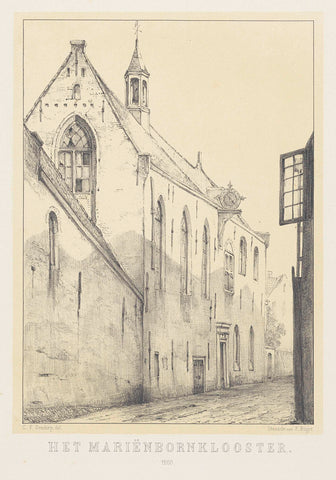 Monastery Mariënborn in Dordrecht, Carel Frederik Bendorp (II), 1872 Canvas Print