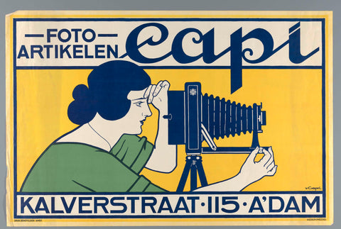 Photo items Capi, Kalverstraat 115 Amsterdam, Johann Georg van Caspel, c. 1899 Canvas Print