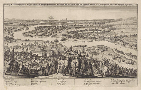 Conquest of the city of Oppenheim by the Swedish armies on September 7, 1631, Wenceslaus Hollar, 1631 Canvas Print