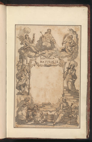 Title page with allegorical frame, anonymous, 1809 - 1814 Canvas Print