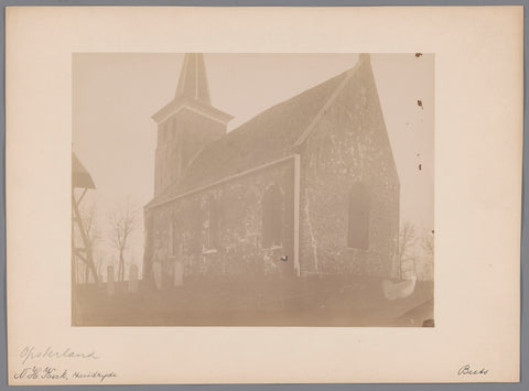 South side of the Gertrudiskerk in Beets, demolished in 1890, anonymous (Monumentenzorg) (attributed to), A.J.M. Mulder (possibly), c. 1880 - in or before 1890 Canvas Print