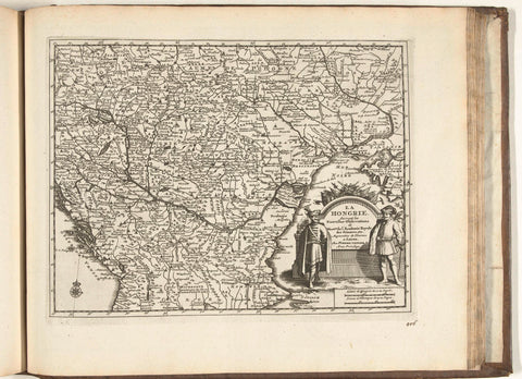 Map of Hungary, 1726, anonymous, 1726 Canvas Print