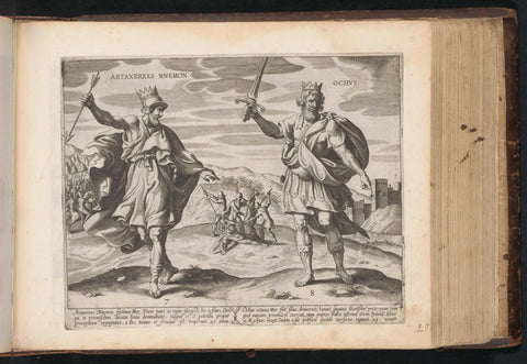 King Artaxerxes II and King Artaxerxes III, anonymous, 1643 - 1646 Canvas Print