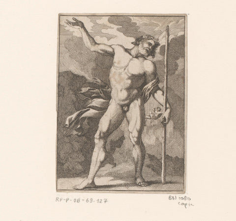 Ixion, anonymous, Sébastien Leclerc (I) (copy after), 1647 - 1714 Canvas Print