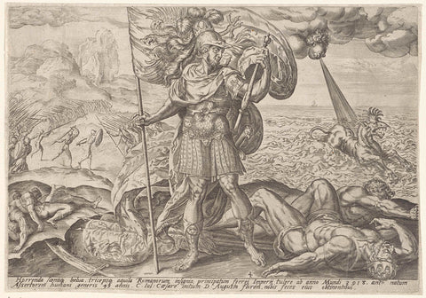 The Roman Empire, Johannes Wierix, 1559 - before 1574 Canvas Print